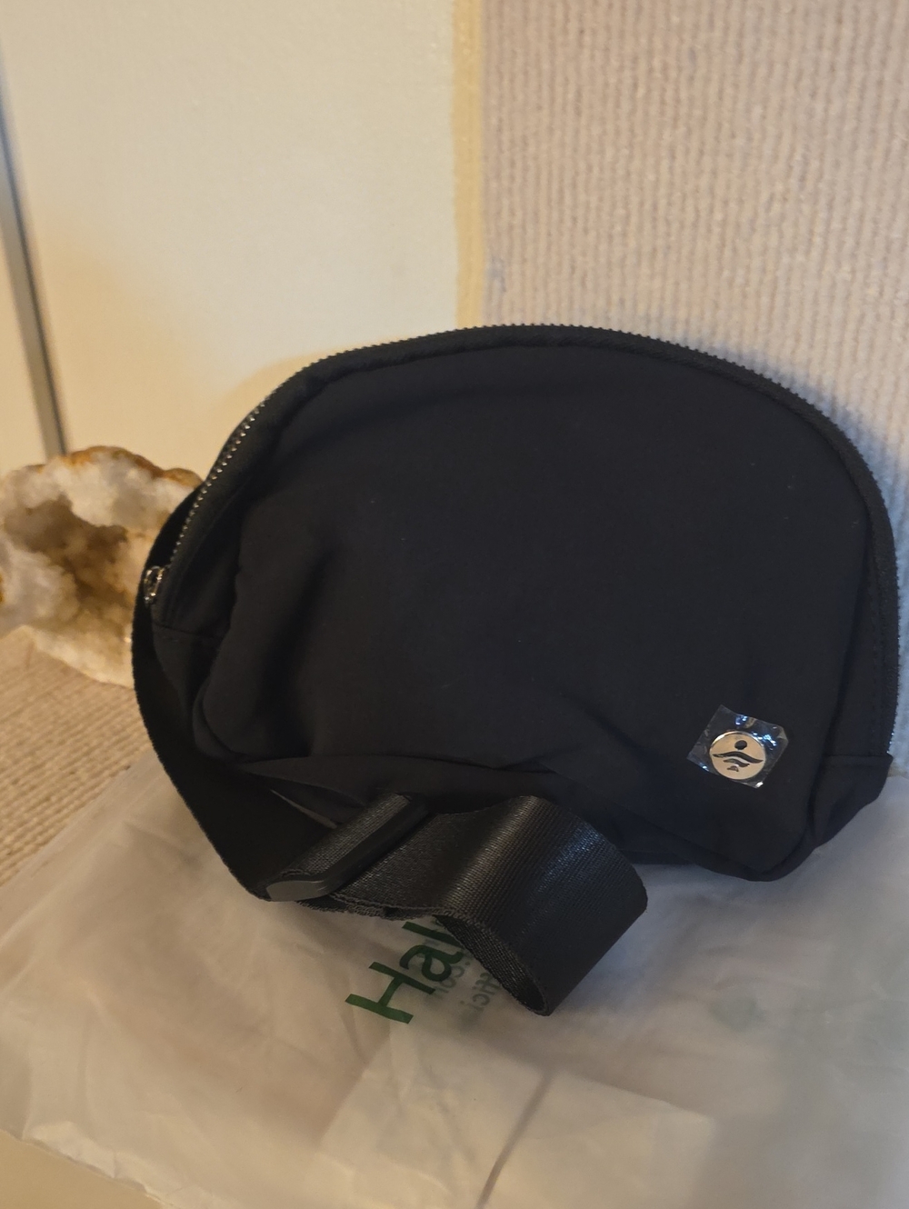 Halara Black Fanny Pack Sling Bag